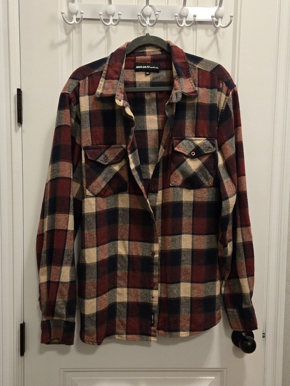 Molokai Surf Co Plaid Flannel Shirt